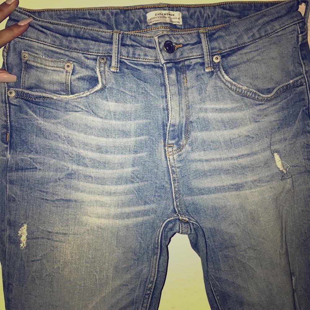 Light blue jeans